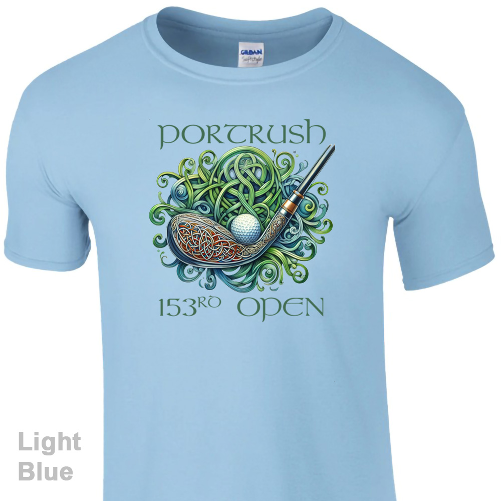 Celtic Golfing T-Shirt Fitted Softstyle - 153rd Open at Portrush Collection